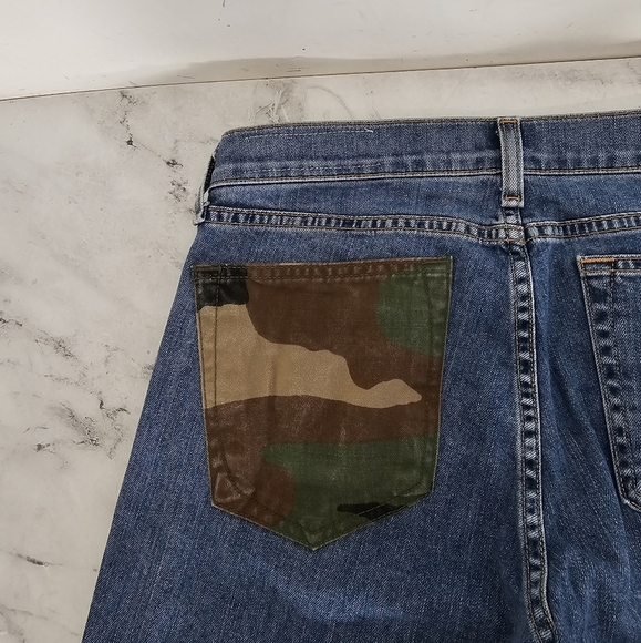 Rag & Bone DRE Straight Leg Army Pocket  Blue Jeans 26 Preowned - Picture 7 of 9